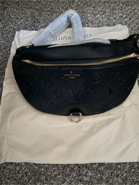 Louis Vuitton Black Monogram Empreinte Bumbag